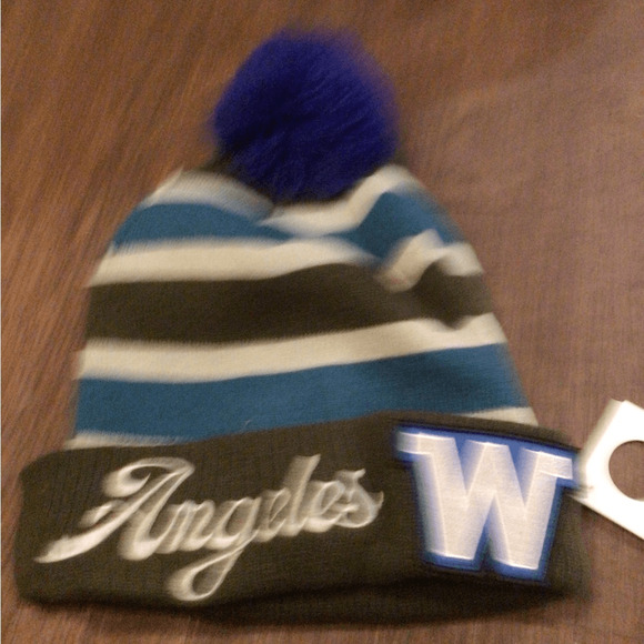 NEW! Wyeth Los Angeles Striped Beanie with Pom Pom main image 4